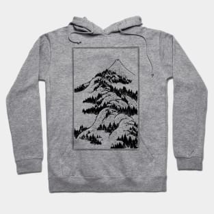 Classical Fuji vector image Hoodie